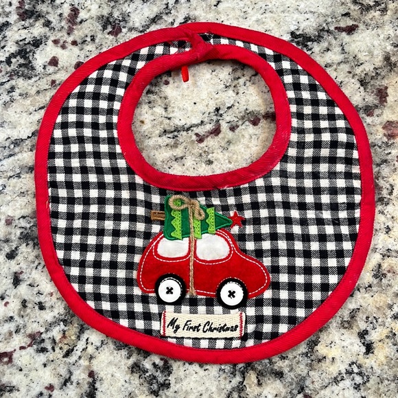 Mud Pie Baby Christmas bib! - Picture 1 of 7